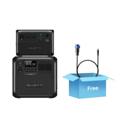 BLUETTI AC180 Portable Power Station | 1,800W 1,152Wh, AC180+B80 | 1800W, 1958Wh Power Kit, w/ Aviation Plug to DC7909 Cable