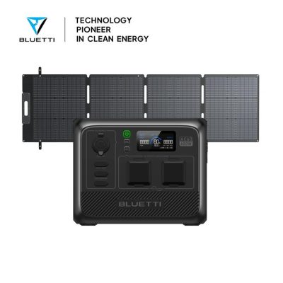BLUETTI AC60 Portable Power Station | 600W 403Wh, AC60+SP200L | 600W, 403Wh, 200W Solar Kit