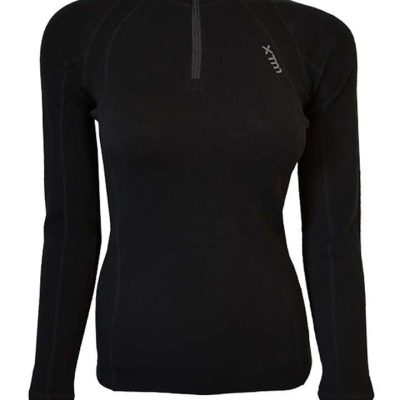 XTM Merino Womens Zipneck Base Thermal Top