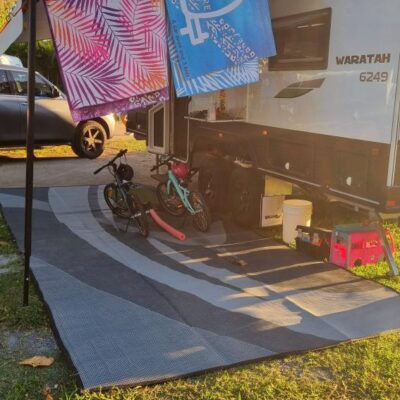 Swish Grey 4m x 2.4m recycled poly mat