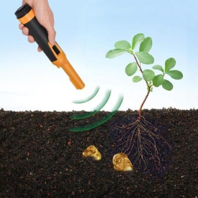 Waterproof Handheld Metal Detector with Lcd Display - Orange