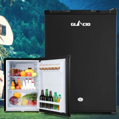 Glacio 80L Portable Fridge Bar Upright 12V/24V/240V Camping Caravan