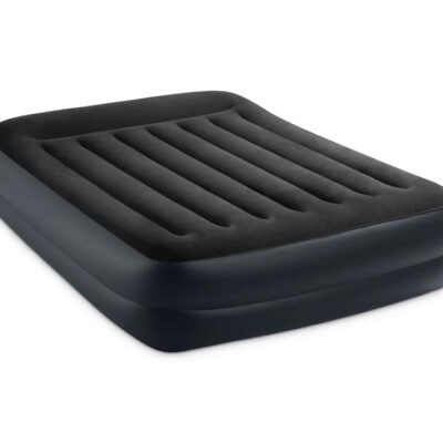 Intex Queen Pillow Rest Airbed with 240v pump 64124