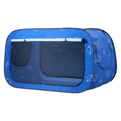 VEVOR Bed Tent, Pongee Fabric, 2 Doors Breathable Dream Tent with 8.5 mm Fiber Poles on Bed Privacy, Full Size Block out Light Sleeping Bed Canopy, Fi