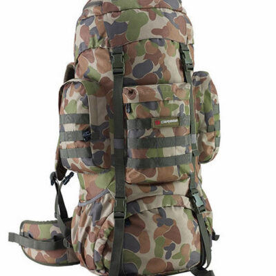 Caribee Platoon 70L Auscam Camo Hiking Rucksack