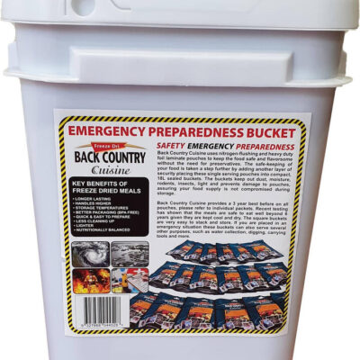 Back Country Cuisine Freeze Dried Food Emergency Bucket