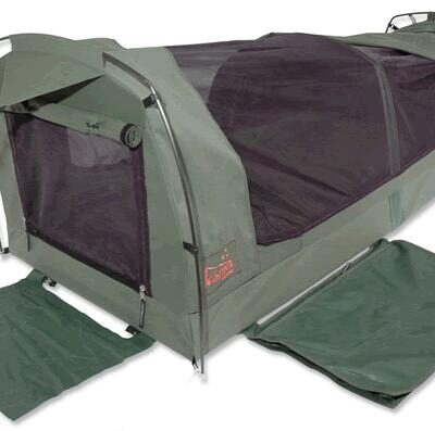 Sahara Vagabond Deluxe King Single Dome Canvas Swag & Bag