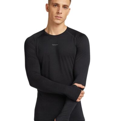 Icebreaker Merino Blend 125 ZoneKnit LS Crew Mens Thermal Top